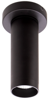 3 Inch LED Ceiling Mount Cylinder - Adjustable 5/7/9 Watt - 675 Lumens - Color Selectable 30K/40K/50K - 120V - Black Finish - Dimmable Down Light