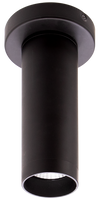 3 Inch LED Ceiling Mount Cylinder - Adjustable 5/7/9 Watt - 675 Lumens - Color Selectable 30K/40K/50K - 120V - Black Finish - Dimmable Down Light