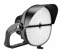 LED Stadium Light - 500W - 120/277V - 5000K Daylight - 68000 Lumen - Yoke Mount - Black Finish