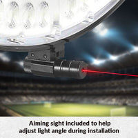 LED Stadium Light - 850W - 480V - 5700K Daylight -118000 Lumen - Yoke Mount - Black Finish