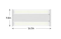 Linear LED High Bay Light - 10in.x17in. - 90W - 4000K Cool White - 12000 Lumens - Clear Lens