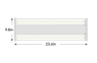 Linear LED High Bay Light - 10in. x 24in. - 175W - 5000K Daylight - 25000 Lumens - Clear Lens