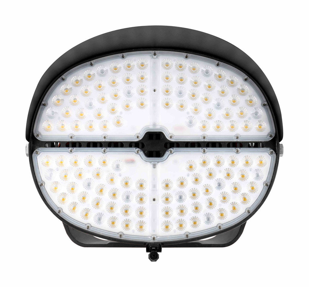 LED Stadium Light - 505W - 480V - 5000K Daylight - 70000 Lumen - Yoke Mount - Black Finish