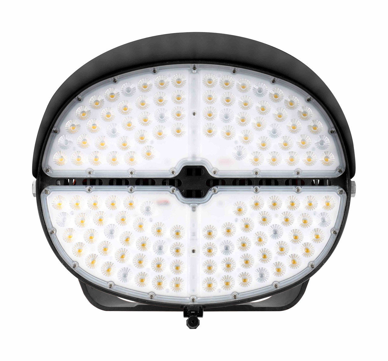 LED Stadium Light - 600W - 480V - 5000K Daylight - 84000 Lumen - Yoke Mount - Black Finish