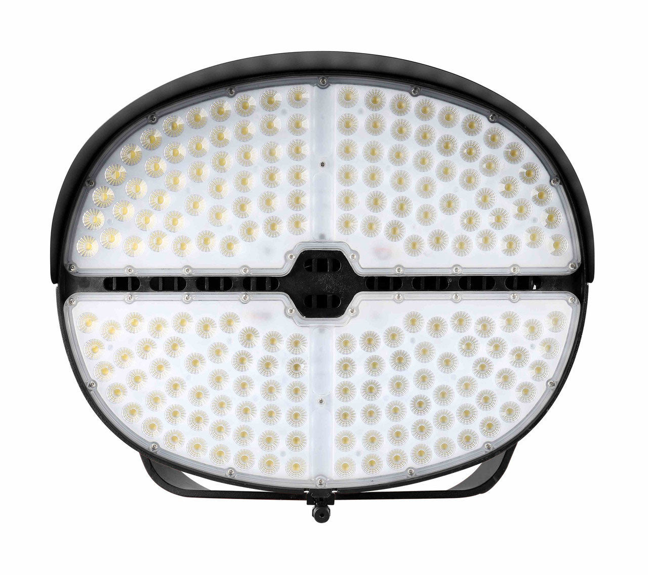 LED Stadium Light - 850W - 480V - 5700K Daylight -118000 Lumen - Yoke Mount - Black Finish