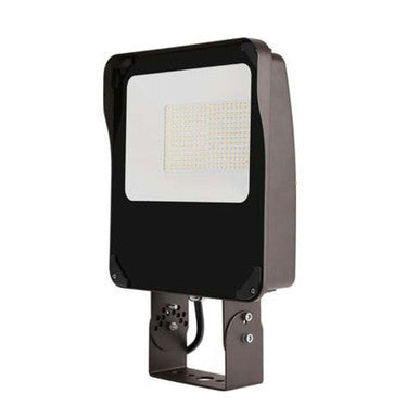 LED Landscape Floods - Watt Selectable - 15/12/10/6W - Color Selectable 30K/40K/50K - 2100 Max Lumens - Trunnion Mount - Bronze Finish - Integrated Photocell