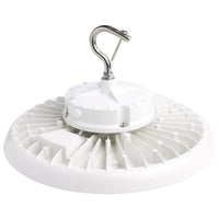 UFO LED High Bay Light - 200 Watt - 28800 Lumens - 5000K Daylight - White Finish - Motion Sensor