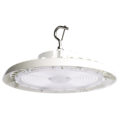 UFO LED High Bay Light - 240 Watt - 34800 Lumens - 5000K Daylight - White Finish - Motion Sensor