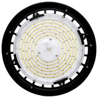 UFO LED High Bay Light - 150/120/90/60 Multi Watt Selectable - 24000 Max Lumens - Color Selectable 30K/40K/50K - 120-277V - Black Finish - Motion Sensor