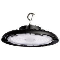 240 Watt Round High Bay Light - 34560 Lumens - 5000K Daylight - 120-277V - Black Finish