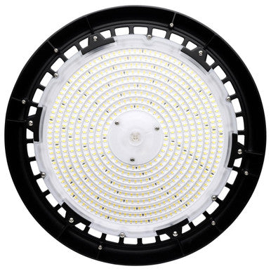 240 Watt Round High Bay Light - 34560 Lumens - 5000K Daylight - 120-277V - Black Finish