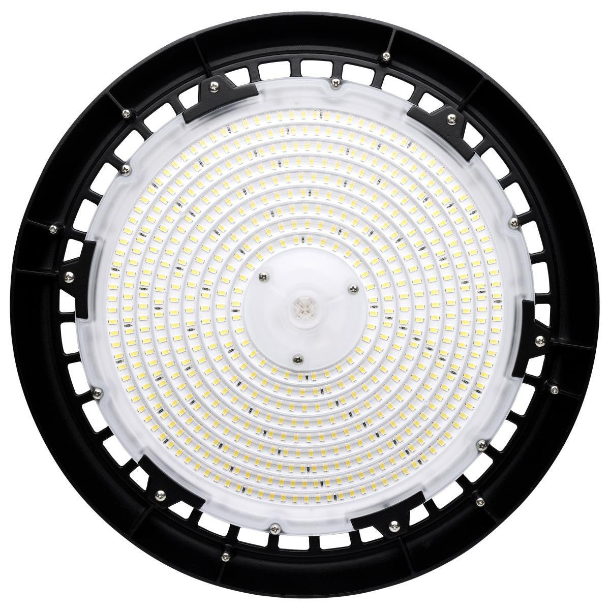UFO LED High Bay Light - 240 Watt - 34800 Lumens - 5000K Daylight - 277-480V - Black Finish - Motion Sensor