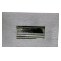 LED Step Lights - 3.5W - 120V - Color Temperature Selectable 30K/40K/50K - Baffle Style - Recess Mount - Brushed Nickel Finish