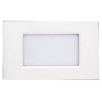 LED Step Lights - 3.5W - 120V - Color Temperature Selectable 30K/40K/50K - Frosted Lens - Recess Mount - White Finish
