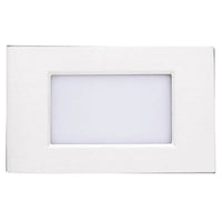 LED Step Lights - 3.5W - 120V - Color Temperature Selectable 30K/40K/50K - Frosted Lens - Recess Mount - White Finish