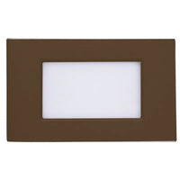 LED Step Lights - 3.5W - 12V - Color Temperature Selectable 30K/40K/50K - Frosted Lens - Recess Mount - Oil Rubbed Bronze Finish