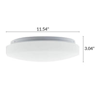11 Inch LED Mushroom Light - 16 Watt - 1100 Lumens - Color Temperature Selectable 30/40/50K  - 120V - Dimmable - White