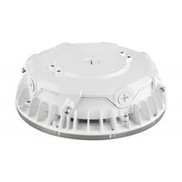 LED Halo Canopy Light - 75W - 10000 Lumens - 120-277V - Color Temperature Selectable 30K/40K/50K - White Finish