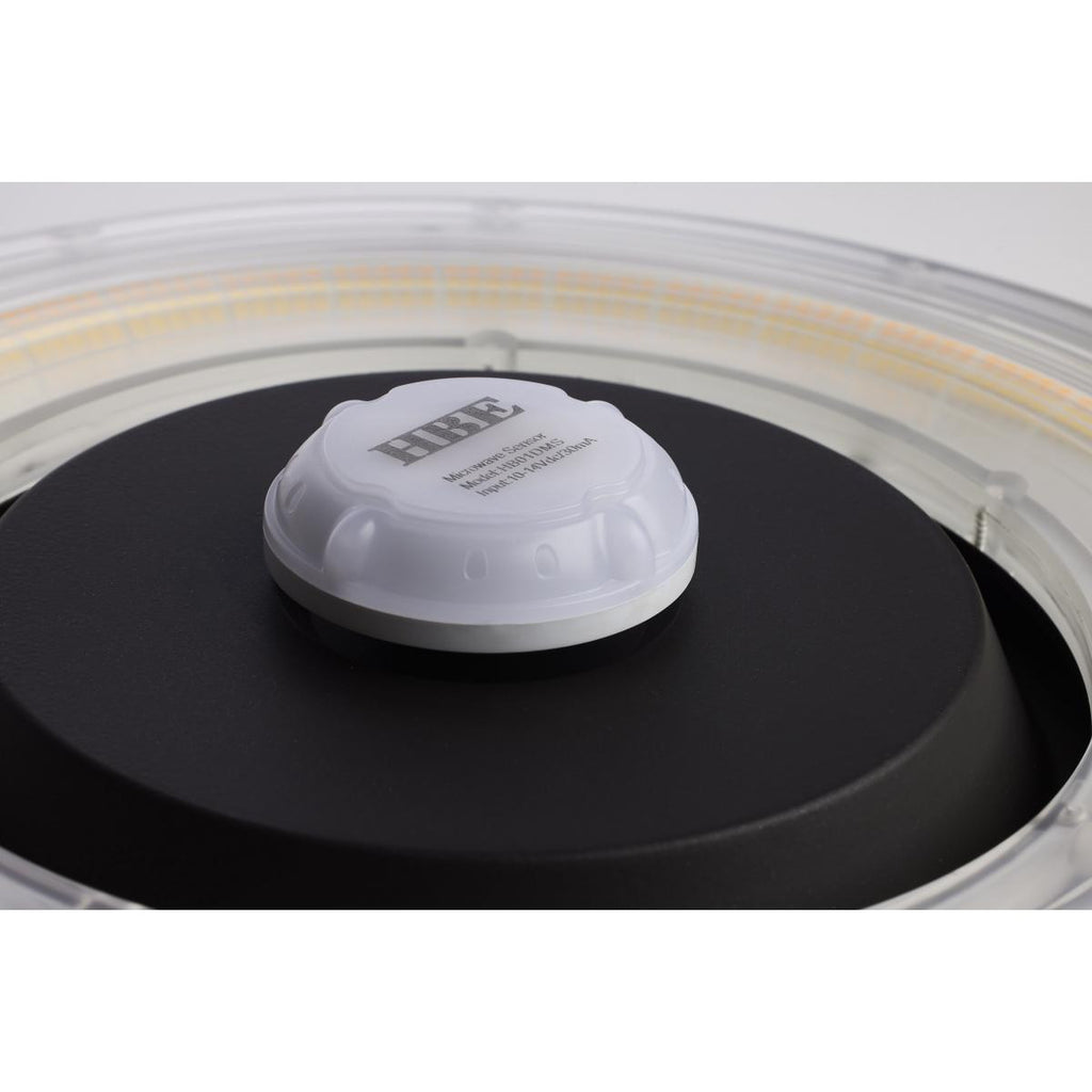LED Halo Canopy Light with Motion Sensor - 100W - 14000 Lumens - 120-277V - Color Temperature Selectable 30K/40K/50K - Bronze Finish
