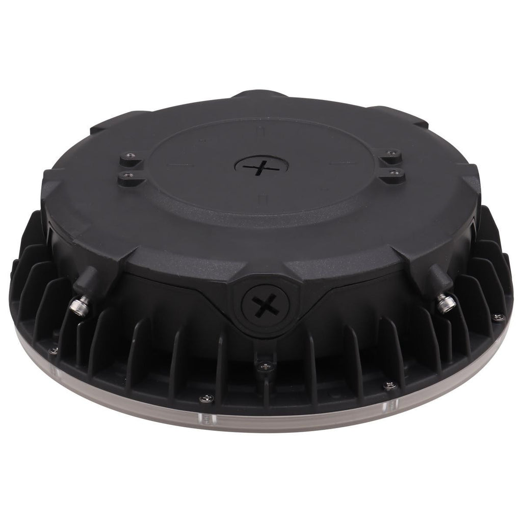 LED Halo Canopy Light with Motion Sensor - 75W - 10000 Lumens - 120-277V - Color Temperature Selectable 30K/40K/50K - Bronze Finish