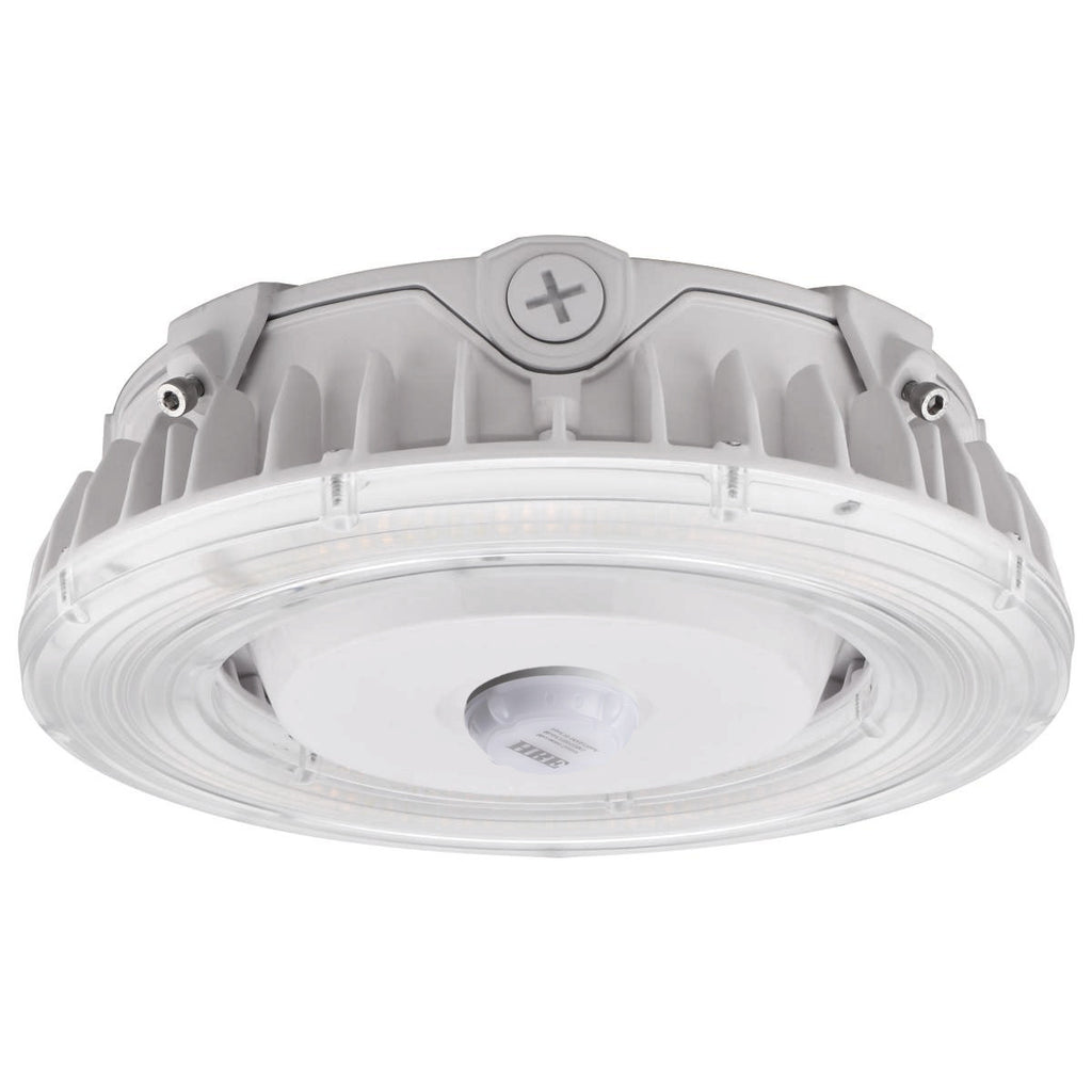 LED Halo Canopy Light with Motion Sensor - 100W - 14000 Lumens - 120-277V - Color Temperature Selectable 30K/40K/50K - White Finish