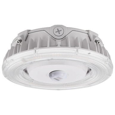 LED Halo Canopy Light with Motion Sensor - 25W - 3300 Lumens - 120-277V - Color Temperature Selectable 30K/40K/50K - White Finish