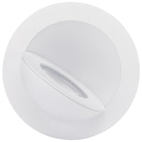 4 Inch Round LED Gimbaled Downlight - 9W - 750 Lumens - 120V - Color Temperature Selectable 27K/30K/35K/40K/50K - White Finish - No Recess Can Required