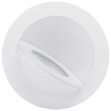 4 Inch Round LED Gimbaled Downlight - 9W - 750 Lumens - 120V - Color Temperature Selectable 27K/30K/35K/40K/50K - White Finish - No Recess Can Required