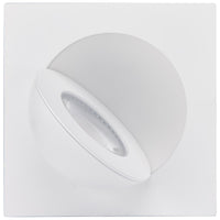 4 Inch Square LED Gimbaled Downlight - 9W - 750 Lumens - 120V - Color Temperature Selectable 27K/30K/35K/40K/50K - White Finish - No Recess Can Required