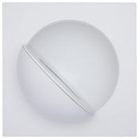 6 Inch Square LED Gimbaled Downlight - 15W - 1400 Lumens - 120V - Color Temperature Selectable 27K/30K/35K/40K/50K - White Finish - No Recess Can Required