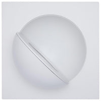 6 Inch Square LED Gimbaled Downlight - 15W - 1400 Lumens - 120V - Color Temperature Selectable 27K/30K/35K/40K/50K - White Finish - No Recess Can Required