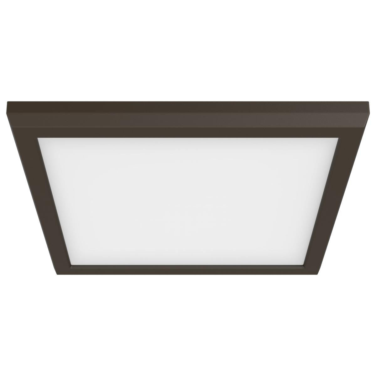 LED Blink Light - 13W - 120V - 9 Inch - Square - Color Selectable 27K/30K/35K/40K/50K - Dimmable - Bronze Finish