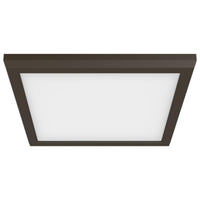 LED Blink Light - 13W - 120V - 9 Inch - Square - Color Selectable 27K/30K/35K/40K/50K - Dimmable - Bronze Finish