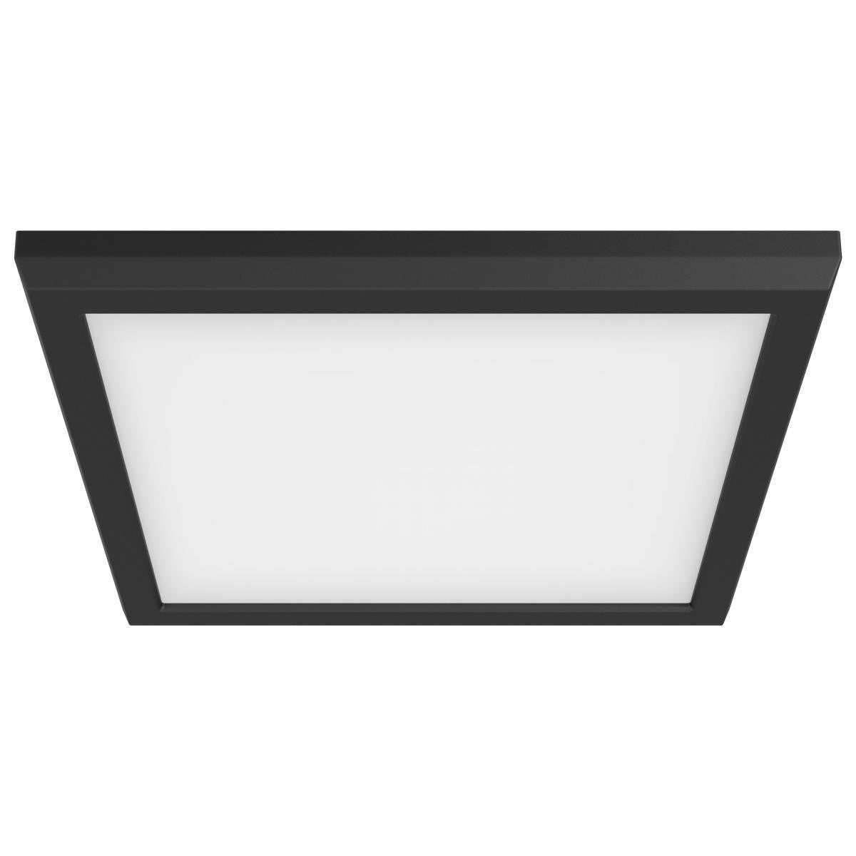LED Blink Light - 13W - 120V - 9 Inch - Square - Color Selectable 27K/30K/35K/40K/50K - Dimmable - Black Finish