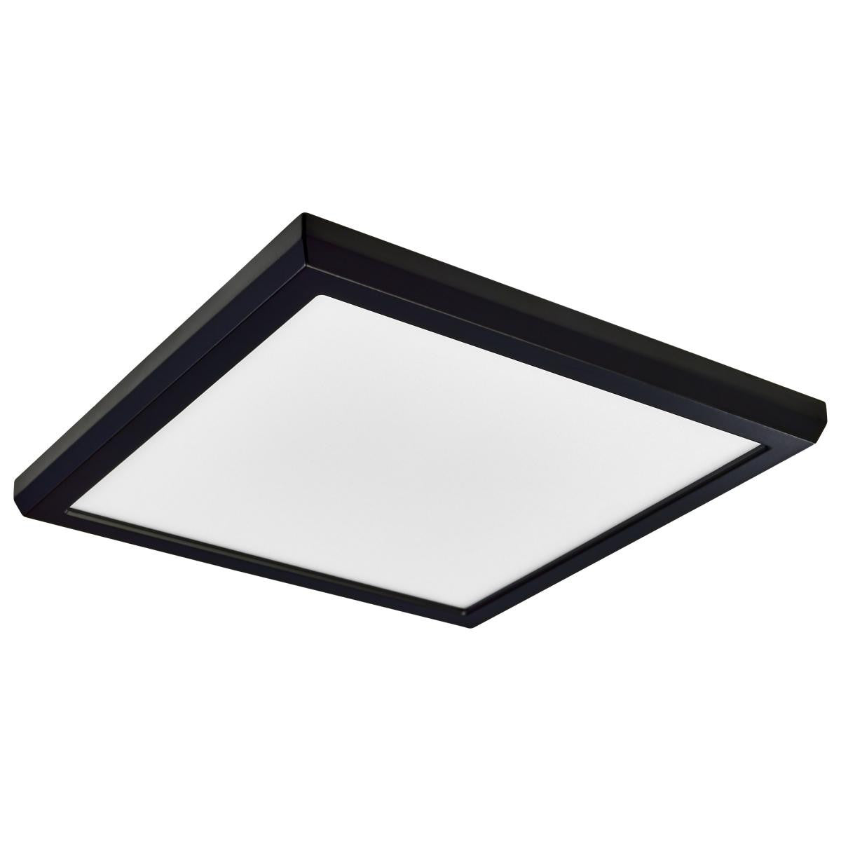 LED Blink Light - 13W - 120V - 9 Inch - Square - Color Selectable 27K/30K/35K/40K/50K - Dimmable - Black Finish
