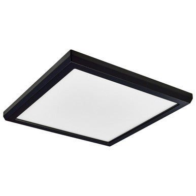 LED Blink Light - 13W - 120V - 9 Inch - Square - Color Selectable 27K/30K/35K/40K/50K - Dimmable - Black Finish
