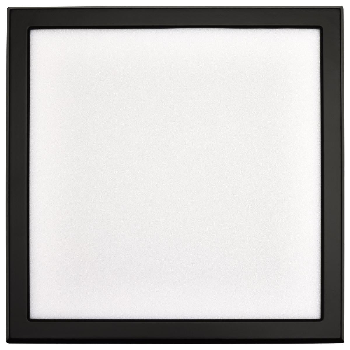 LED Blink Light - 13W - 120V - 9 Inch - Square - Color Selectable 27K/30K/35K/40K/50K - Dimmable - Black Finish