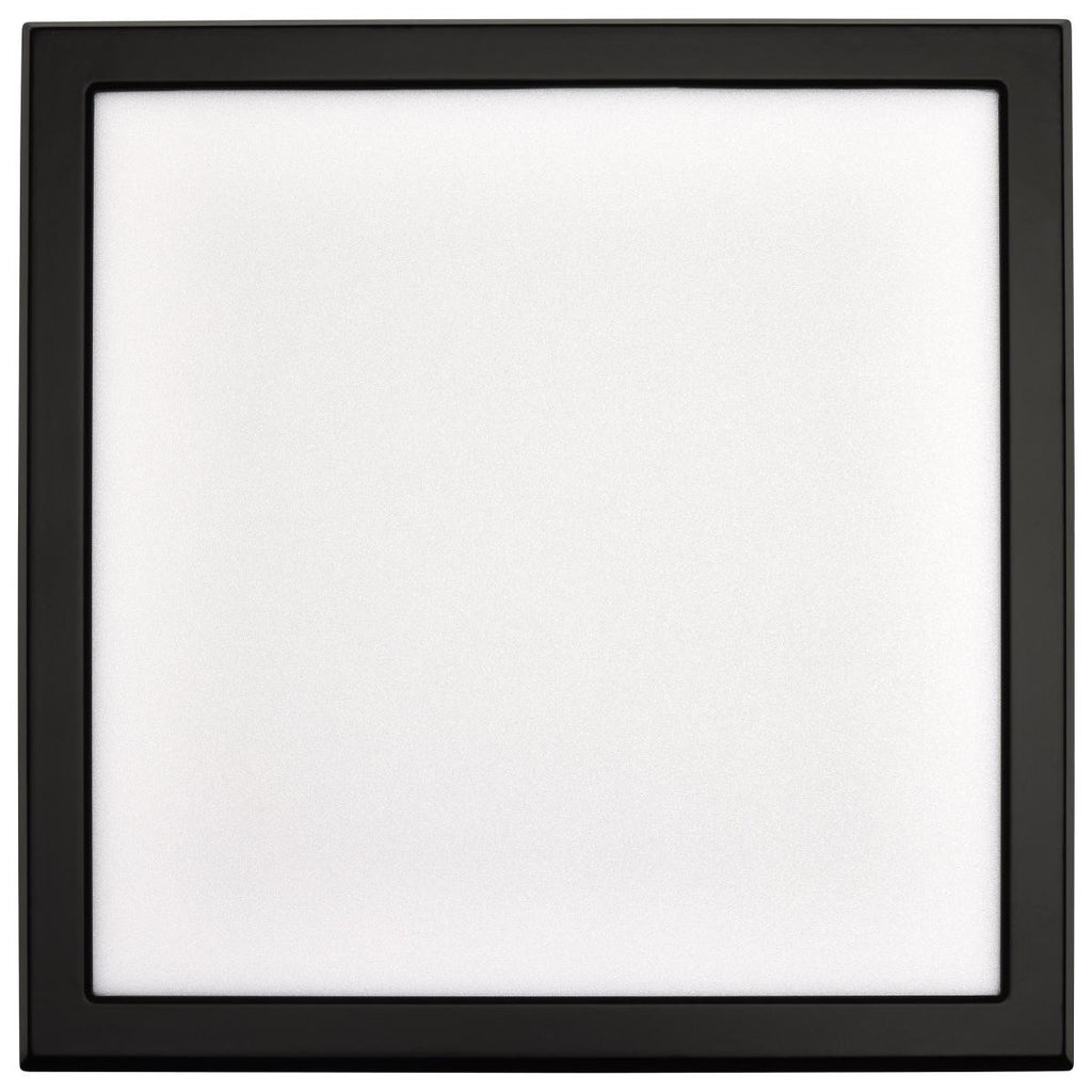 LED Blink Light - 13W - 120V - 9 Inch - Square - Color Selectable 27K/30K/35K/40K/50K - Dimmable - Black Finish