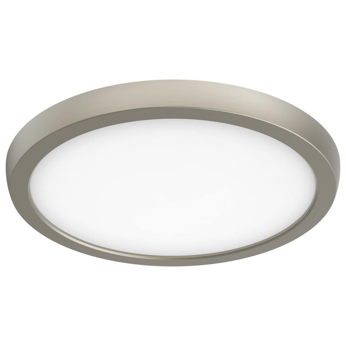 LED Blink Light - 13W - 120V - 9 Inch - Round - Color Selectable 27K/30K/35K/40K/50K - Dimmable - Brushed Nickel Finish