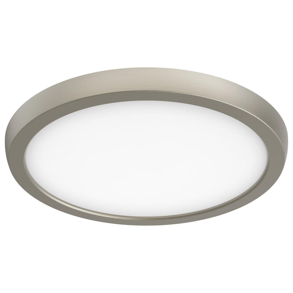 LED Blink Light - 13W - 120V - 9 Inch - Round - Color Selectable 27K/30K/35K/40K/50K - Dimmable - Brushed Nickel Finish