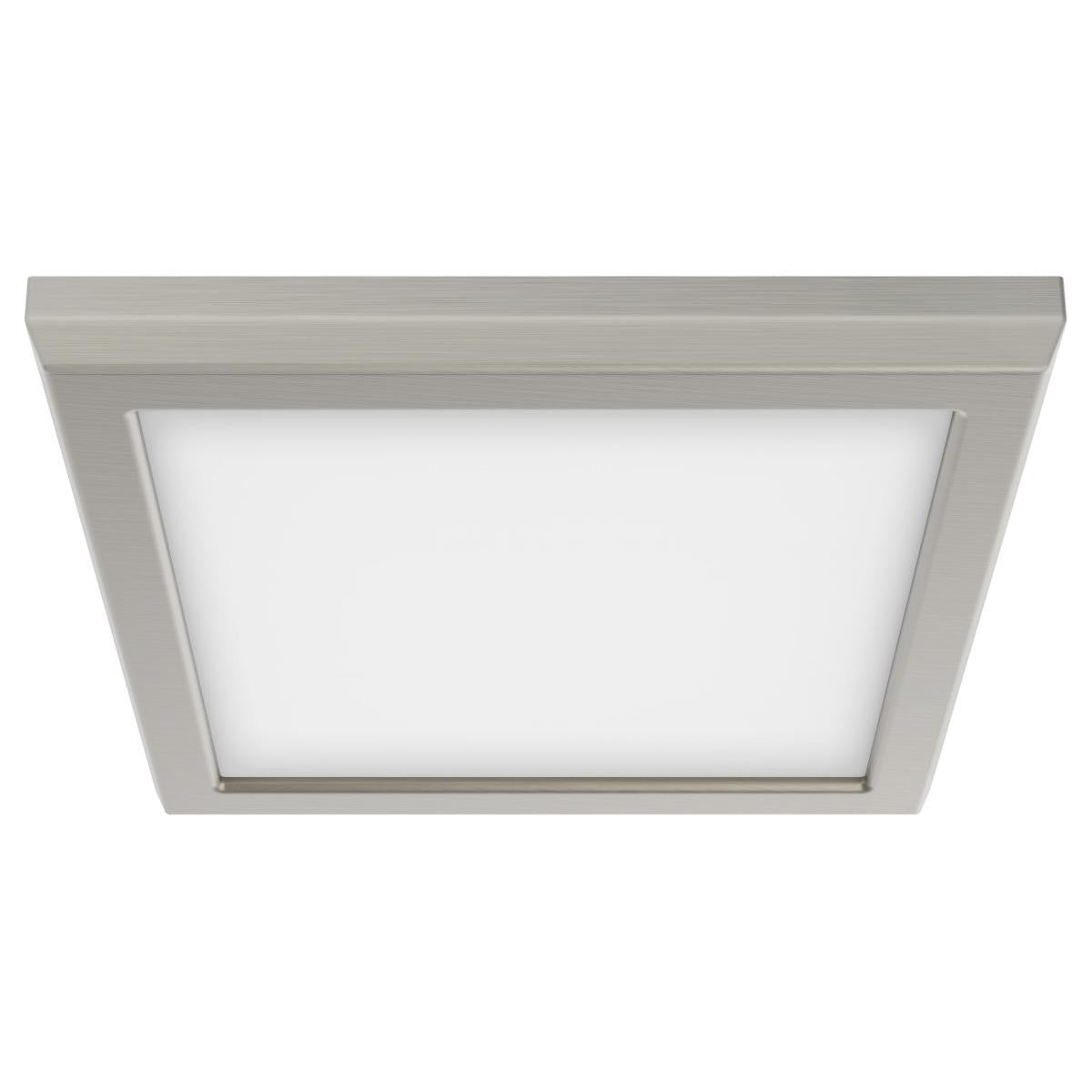 LED Blink Light - 11W - 120V - 7 Inch - Square - Color Selectable 27K/30K/35K/40K/50K - Dimmable - Brushed Nickel Finish