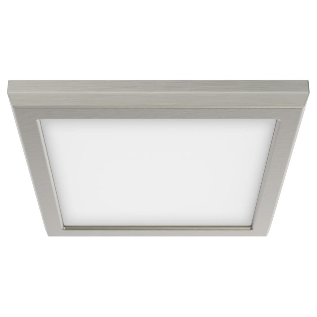 LED Blink Light - 11W - 120V - 7 Inch - Square - Color Selectable 27K/30K/35K/40K/50K - Dimmable - Brushed Nickel Finish