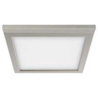 LED Blink Light - 11W - 120V - 7 Inch - Square - Color Selectable 27K/30K/35K/40K/50K - Dimmable - Brushed Nickel Finish
