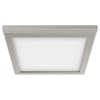 LED Blink Light - 11W - 120V - 7 Inch - Square - Color Selectable 27K/30K/35K/40K/50K - Dimmable - Brushed Nickel Finish
