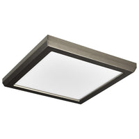 LED Blink Light - 11W - 120V - 7 Inch - Square - Color Selectable 27K/30K/35K/40K/50K - Dimmable - Brushed Nickel Finish