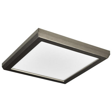 LED Blink Light - 11W - 120V - 7 Inch - Square - Color Selectable 27K/30K/35K/40K/50K - Dimmable - Brushed Nickel Finish