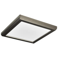 LED Blink Light - 11W - 120V - 7 Inch - Square - Color Selectable 27K/30K/35K/40K/50K - Dimmable - Brushed Nickel Finish