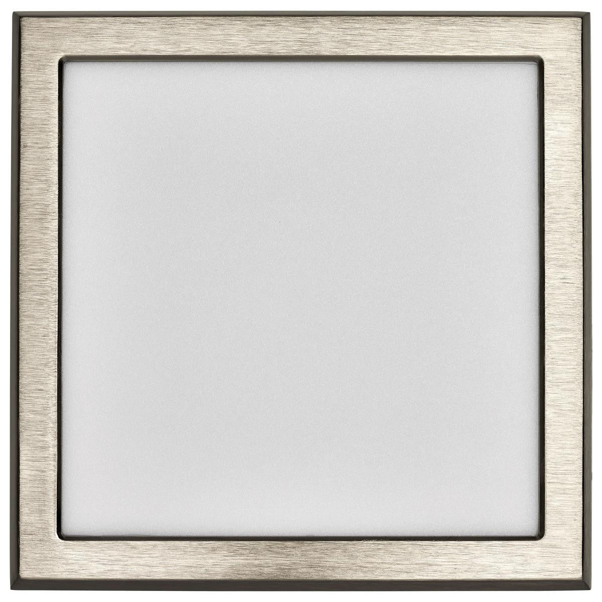 LED Blink Light - 11W - 120V - 7 Inch - Square - Color Selectable 27K/30K/35K/40K/50K - Dimmable - Brushed Nickel Finish