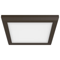 LED Blink Light - 11W - 120V - 7 Inch - Square - Color Selectable 27K/30K/35K/40K/50K - Dimmable - Bronze Finish