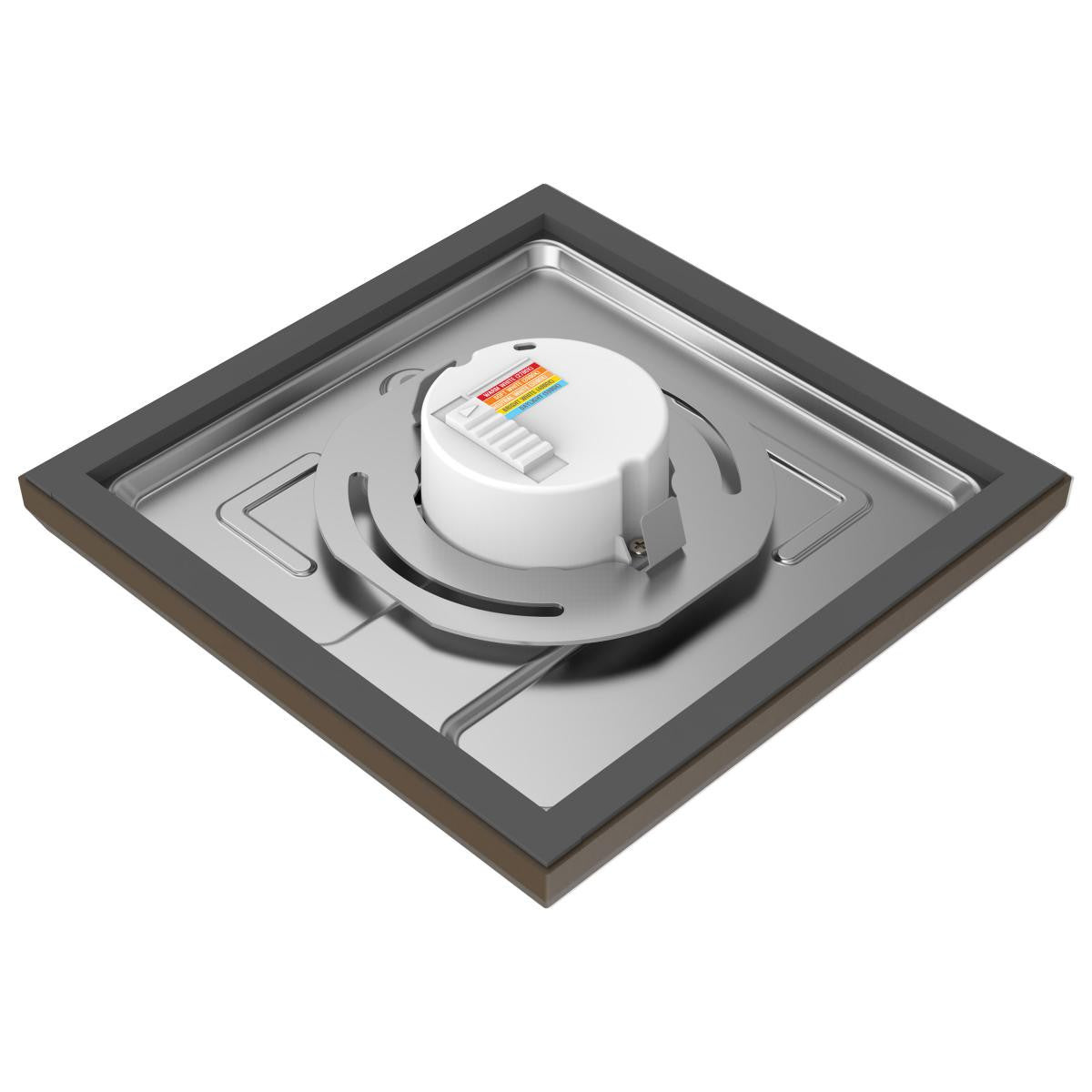 LED Blink Light - 11W - 120V - 7 Inch - Square - Color Selectable 27K/30K/35K/40K/50K - Dimmable - Bronze Finish